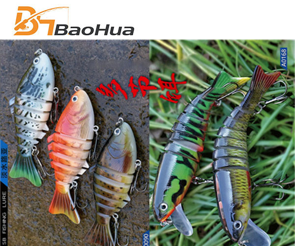 3D lifelike hard lure multi-section fishing lure BH011