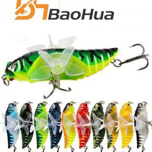 15.4g 75mm Surface Propeller Hard Bait 75mm/6g Surface Line Artificial Fishing Bait Lures Wholesale