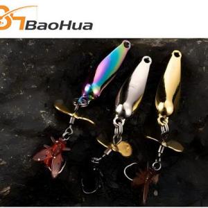 Baohua Fly Fishing Kit with Spoons & Rig Accessories for Trout Mandarin Fish Target Marlin Metal Spinner Blades Propellers
