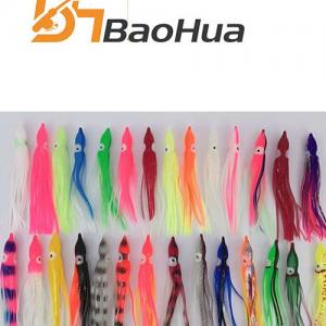 2026 new collecton Soft Plastic Trolling Fishing Using Octopus Skirts and Luminous Squids Skirt Fishing Lure Squid Lure