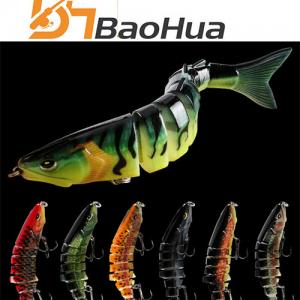 2026 new item 120mm 24g 8 sections fishing lure multi jointed fishing bait plastic lure direct sell from factory with wholesale price  