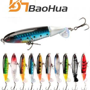 Hot Selling 10cm 13g ABS Plastic Bass Bottom Fishing Freshwater Minnow Sea Fishing Lure Artificial Hard Bionic Bait with Hooks