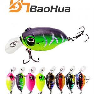 China Factory Sale Short Tongue Crankbait 100mm 8.2g Swim Bait Long Cast Sea Bass Freshwater Wobbler Lures