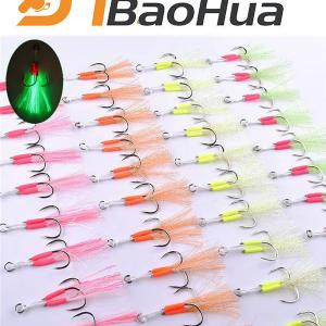  Wholesale High-carbon Bulk Fishing Hooks 1/0 2/0 3/0 4/0 Sea Saltwater Jig Assist Hooks Double