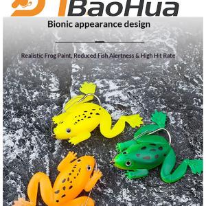 Seahorse Trench Position Snag-Resistant Frog Soft Lure Crankbait Artificial Bait Sinking Lure Single Hook